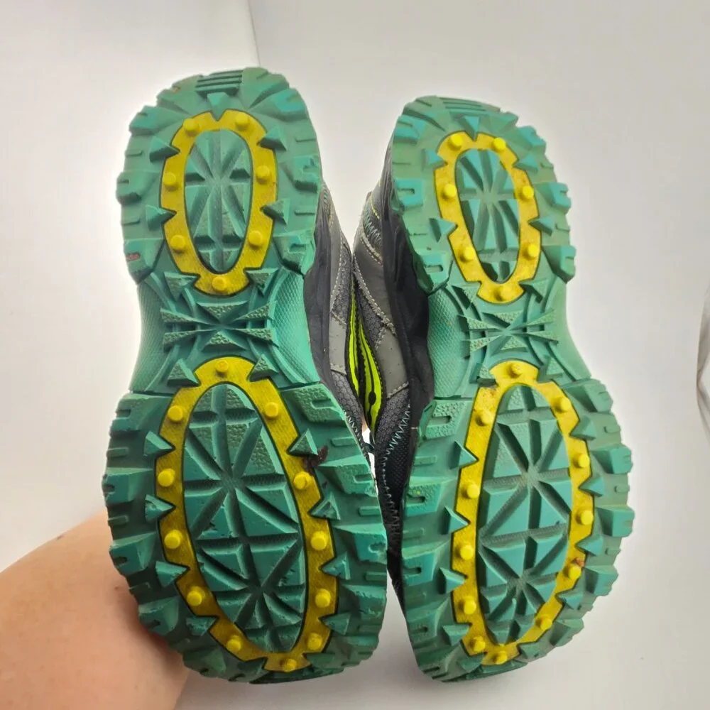 Saucony Raptor TR Grey Teal Trail Running Shoes Women’s Size 9 Sneakers